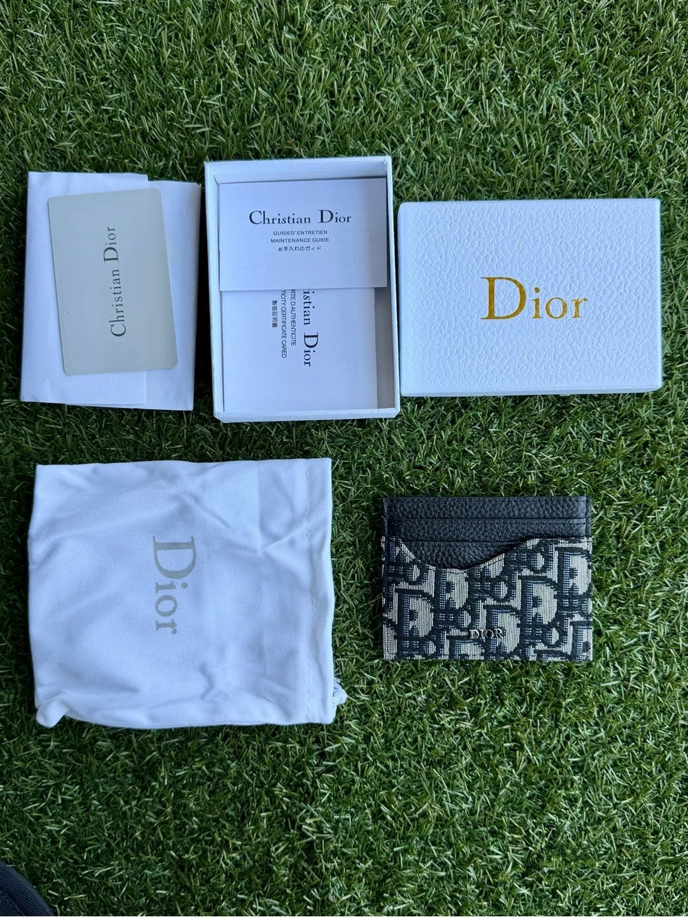 Dior double card holder